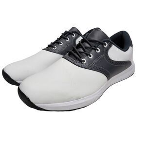 Golf Shoes Mens 11 Unbranded Spikes and Key Black White Lace Up Athletic New